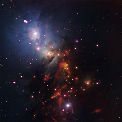 A composite image of stellar cluster NGC 1333