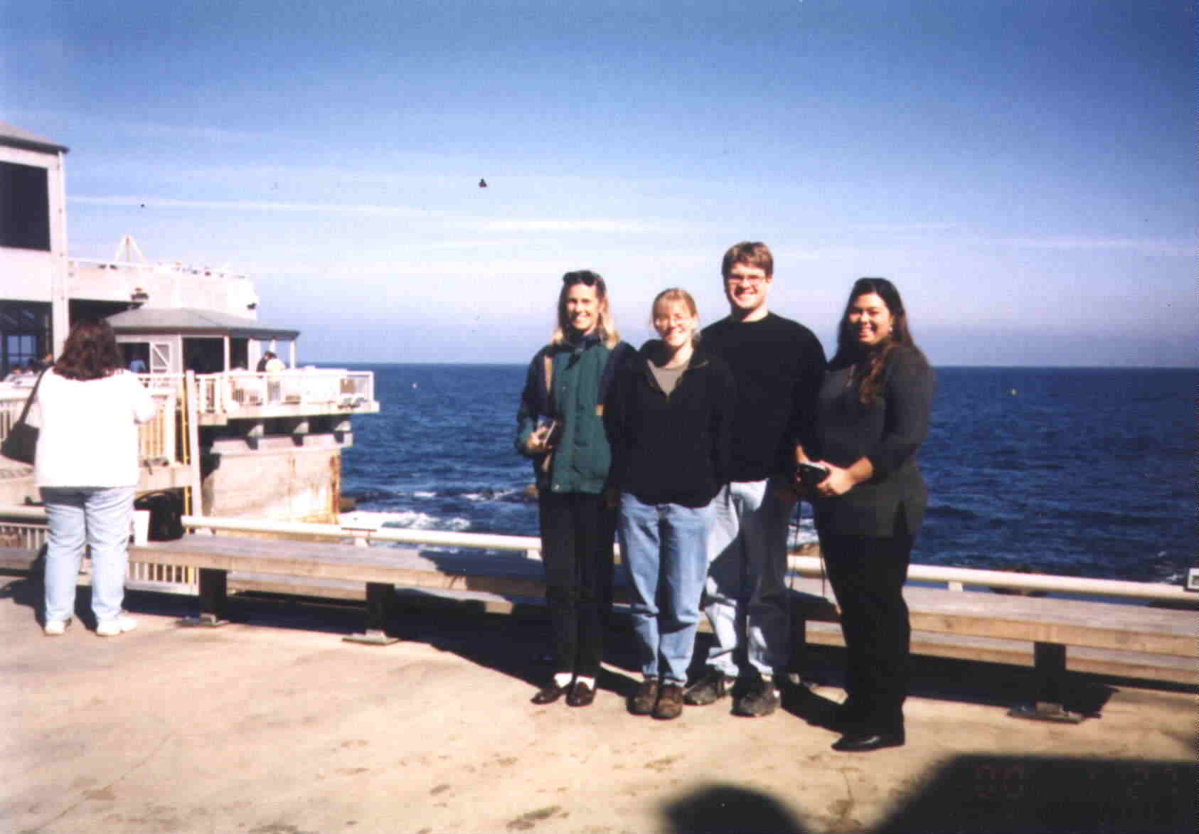 Lucy, Jaime, Phil, and Chandra in Monterey 2000